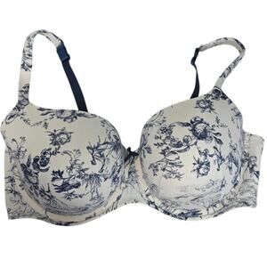 Lane Bryant Cacique Boost Balconette 42F Blue White